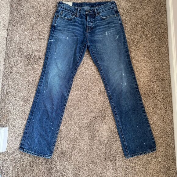 Abercrombie & Fitch Men’s paint splatter jeans size 31/32 - Picture 1 of 7